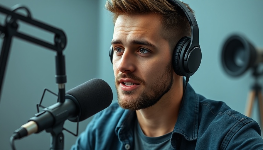 Casual male discussing pressure washing business tips on a podcast.