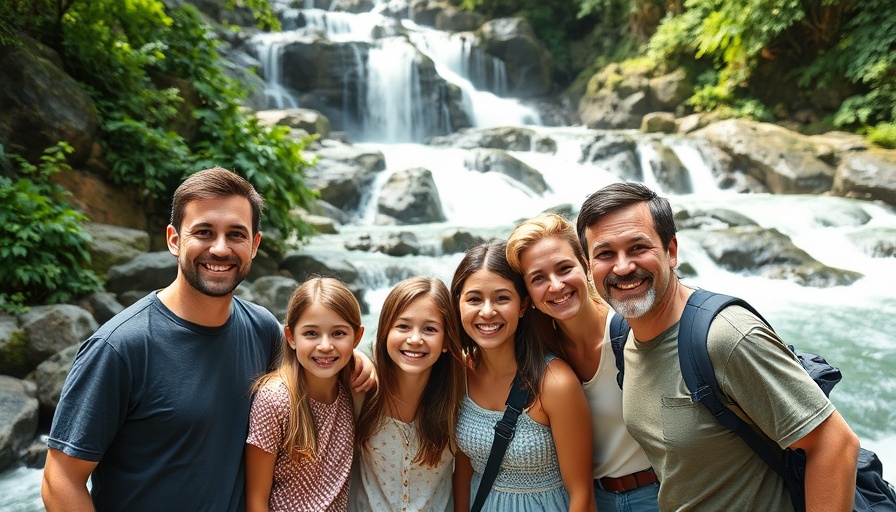 Sioux Falls RV Family Adventure at scenic waterfall park.