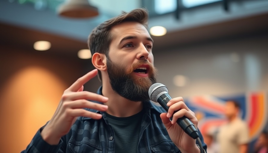 Man speaking into mic, indoor setting, pressure washing business tips