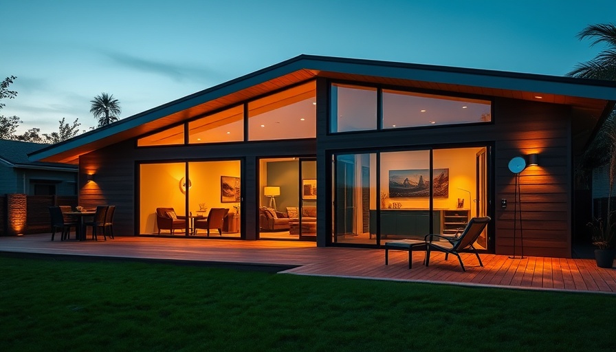 Modern in-law suite remodeling in Tampa with glass doors and deck