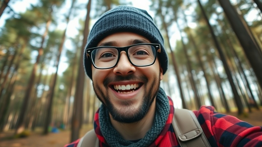 Enthusiastic man exploring national parks, showcasing RV living choices.