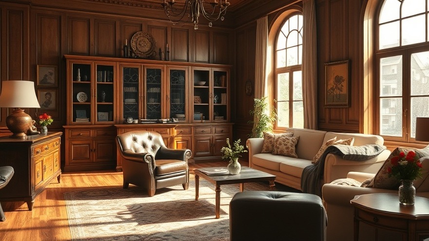 Elegant vintage-style living room with cozy furniture, ideal for budget home upgrades.