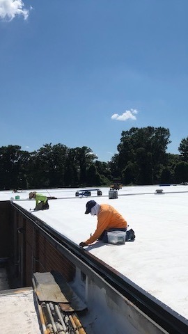 Commercial Flat Roof Re-roofing Winston Salem NC