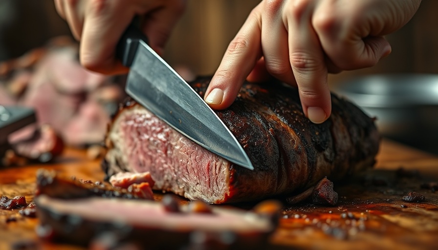 Close-up technique on how to trim a brisket like a Texas Pitmaster.