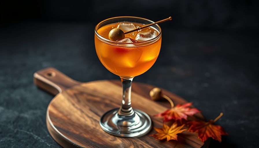 Elegant cocktail for a Wednesday watch party night.