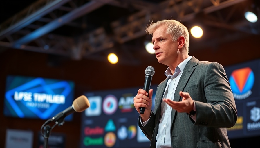 Confident speaker presents on residential solar at workshop.