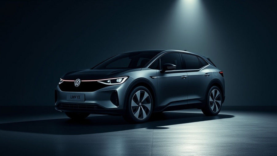 Volkswagen ID.UNYX 07 electric vehicle in studio setting, China