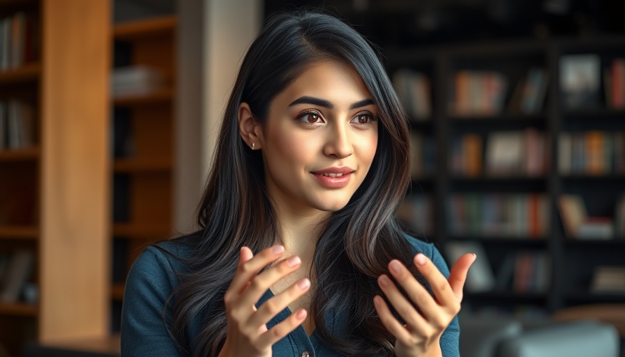 Young woman discussing solar prices at all-time low.
