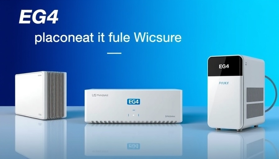 EG4 Electronics whole home backup devices with bold solution text.