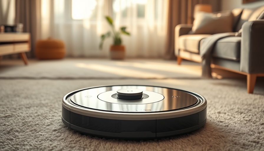 Roborock Saros Z70 vacuum gently lifting shoe with arm on carpet.