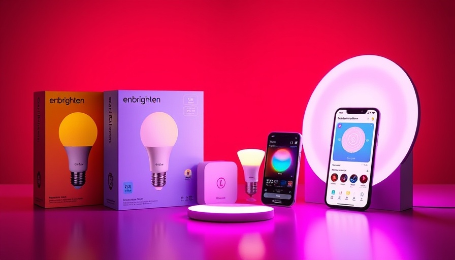 Enbrighten Smart Lighting Deals featuring colorful lighting products.