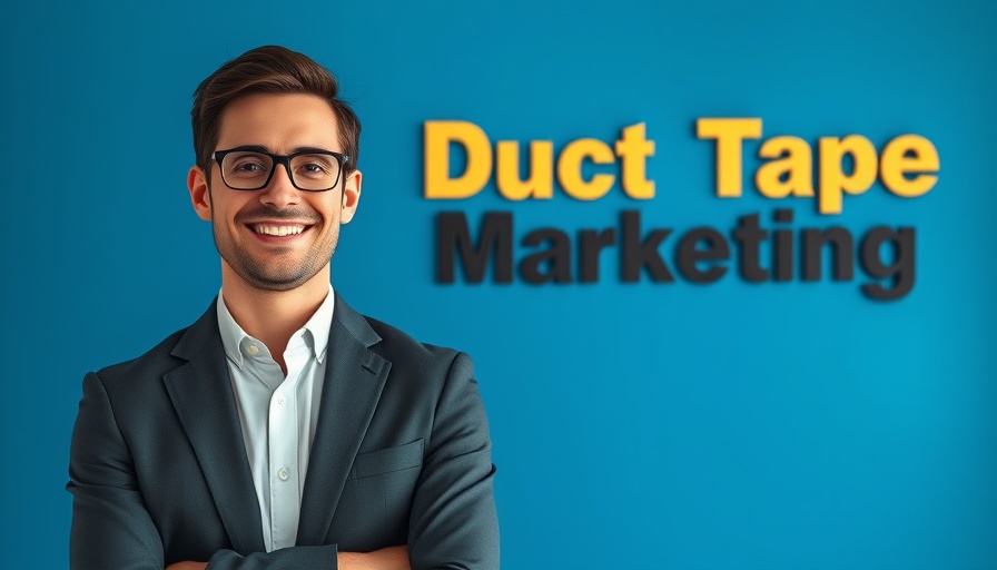 Business momentum tips from a marketing podcast guest in suit.