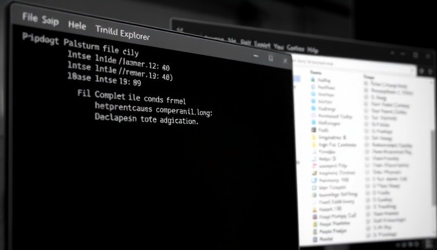 Command prompt terminal on Windows with file explorer in background.