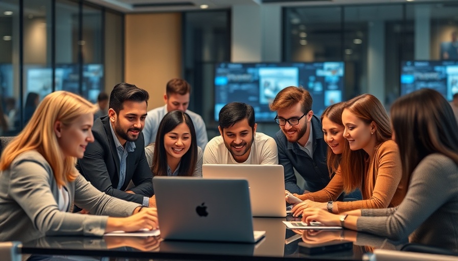 Diverse team collaborating on digital project, Redis community spirit.