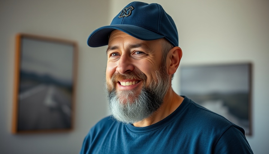 Casual portrait man discussing Facebook advertising trends.