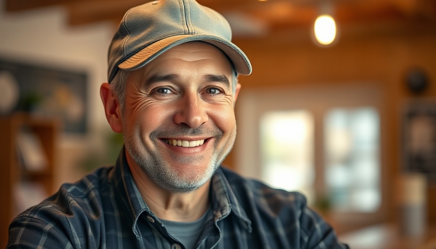 Middle-aged man smiling indoors, casual look, Meta restrictions context.