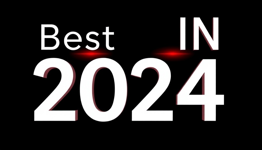 Best in Business Awards 2024 typography design.