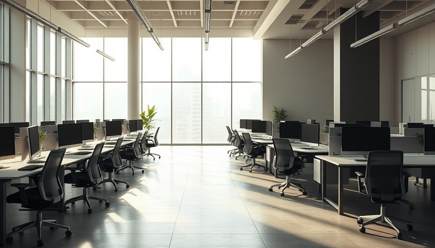 Empty office space showing 2024 tech layoffs impact.