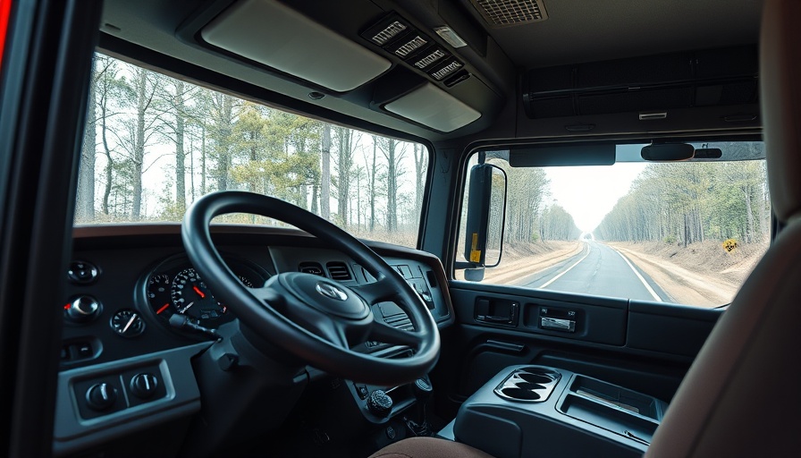Truck cabin interior showcasing trucking careers opportunities.