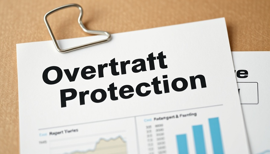 Overdraft Protection financial document with charts and graphs.