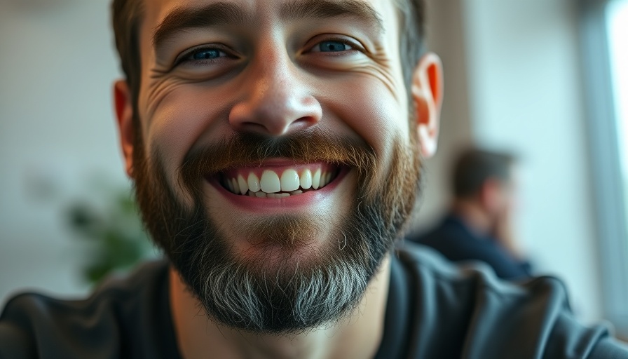 Close-up of smiling man in cap discussing audience segments.