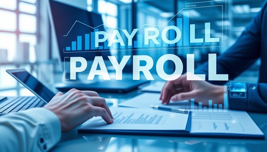 Oklahoma payroll documents with digital overlay.