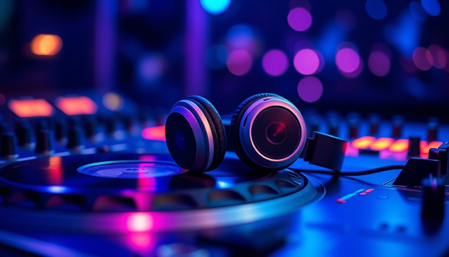 DJ equipment with headphones in club setting, DJ Insurance