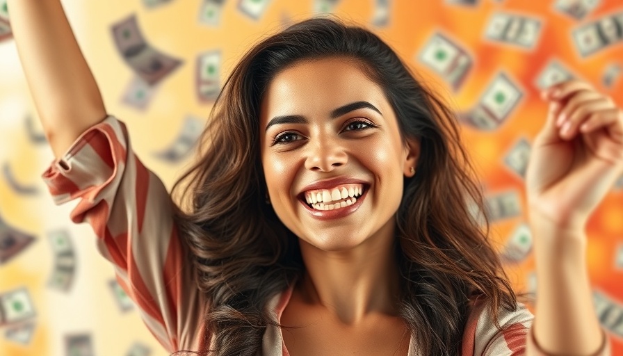 Confident women celebrating financial independence with a vibrant background.