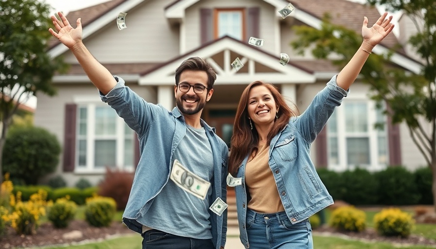 Confident individuals celebrating real estate investment success.