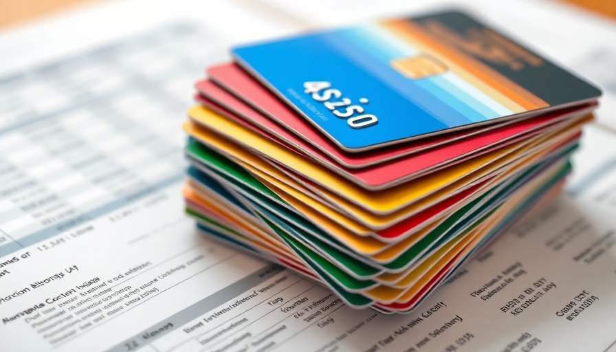 LLC credit cards stacked on financial statements.