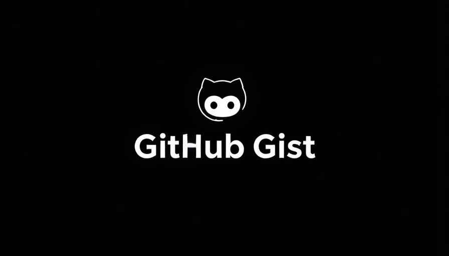 Minimalistic GitHub Gist logo on dark background