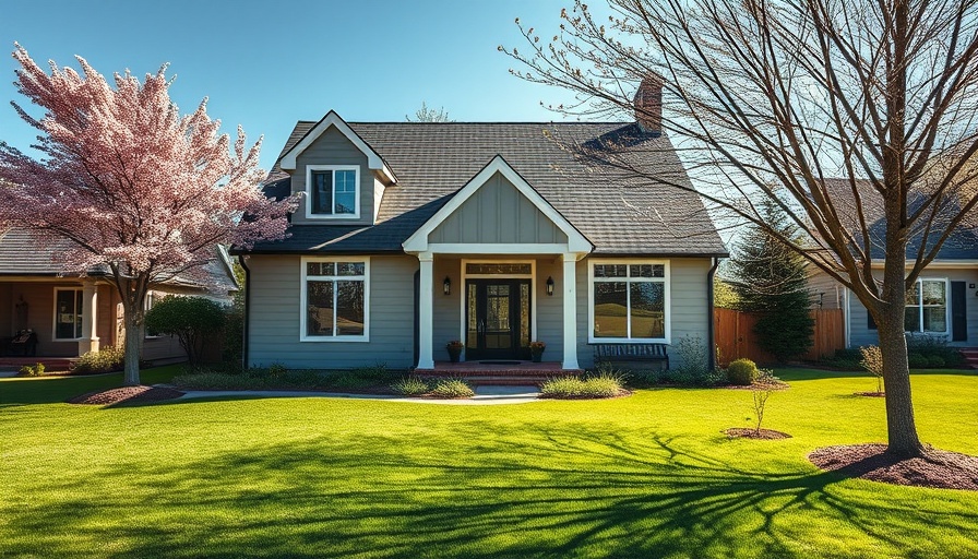 Suburban house with green siding, recession-proof real estate investments.