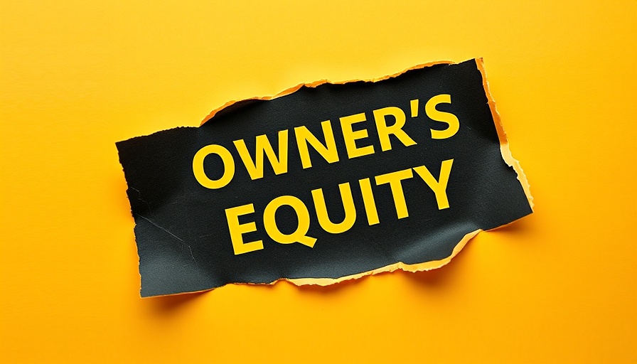 Owner's equity text revealed beneath torn black paper.