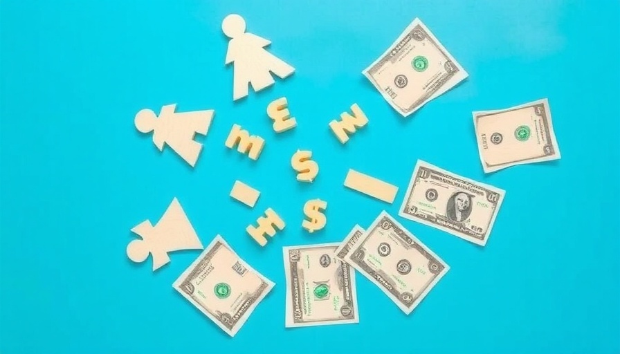 Money Services Businesses abstract concept with wooden cutouts and dollar bills.