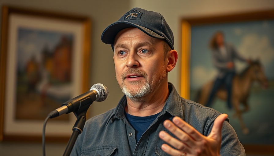Middle-aged man presenting on trusted email settings