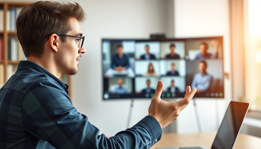 Young man using alternative video conferencing tools, Zoom alternatives.
