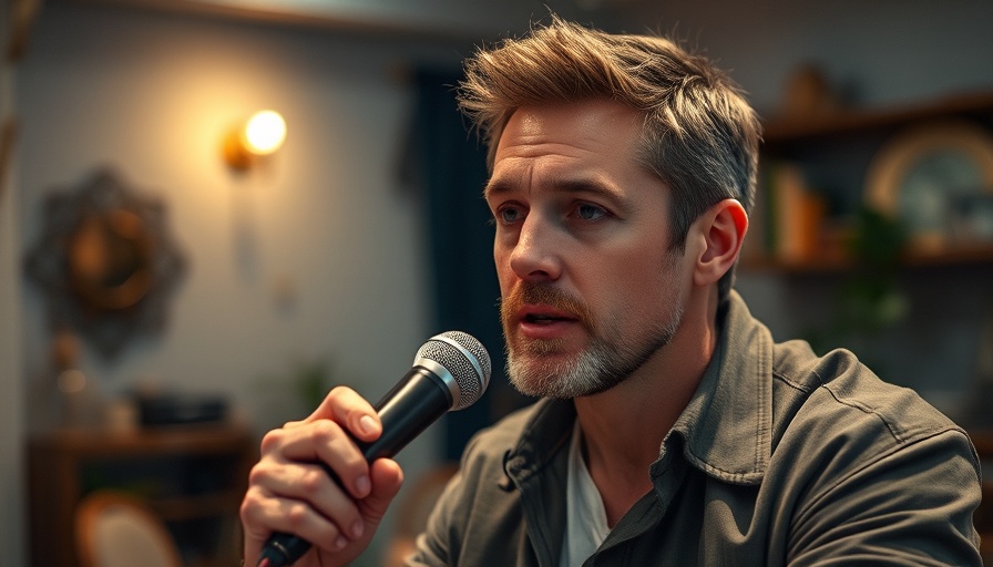 Man talking into microphone about messenger leads.