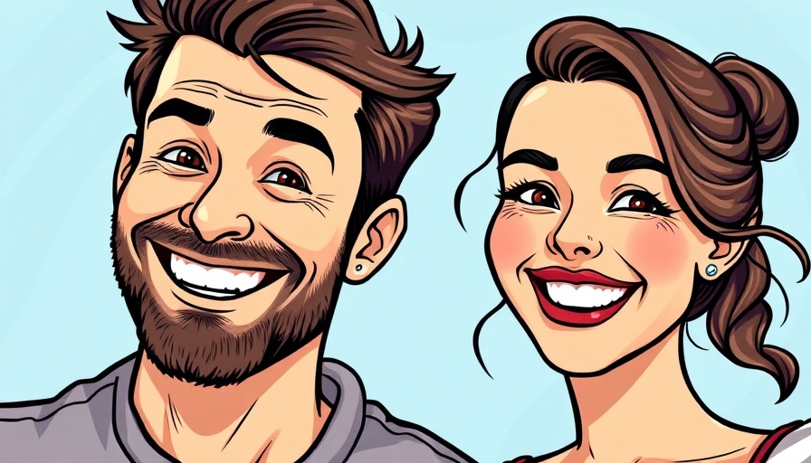 Smiling man and woman portrait with blue gradient background, Self-Directed IRA