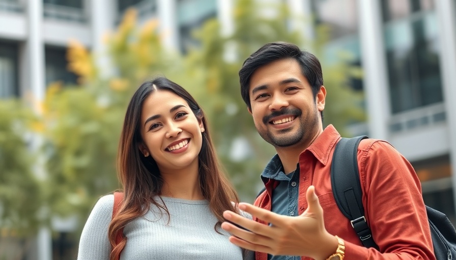 Two people discussing side hustle ideas, modern background.