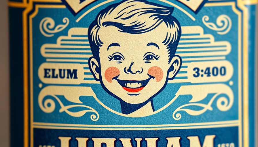 Vintage label for 'Our Boy' brand, highlighting rebranding strategies.