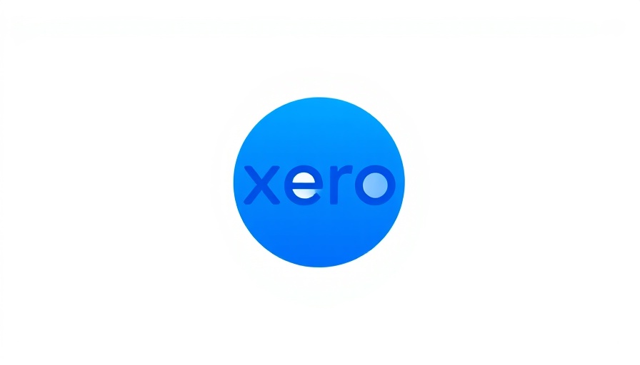 Xero accounting software logo on blue circular background.