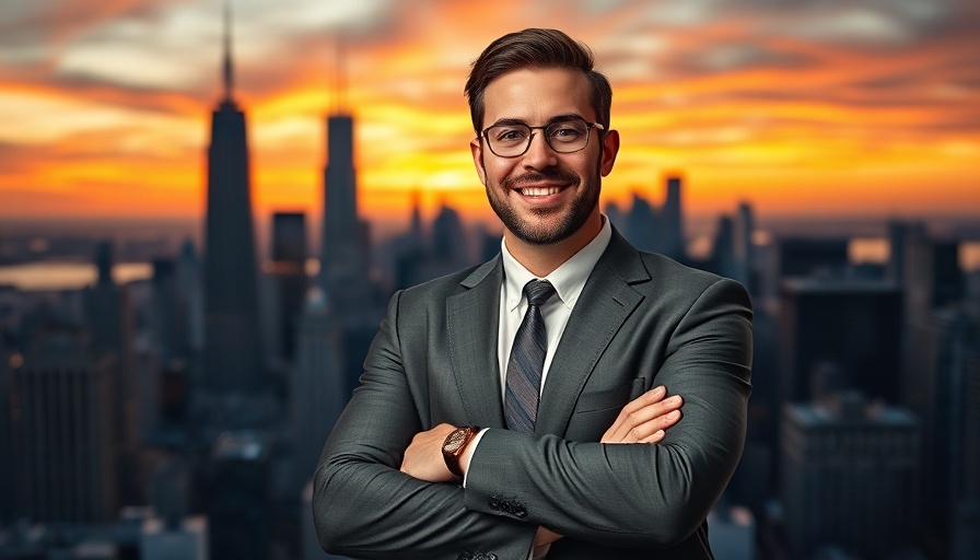 Social Media Marketing CEO in Chicago with vibrant skyline background.