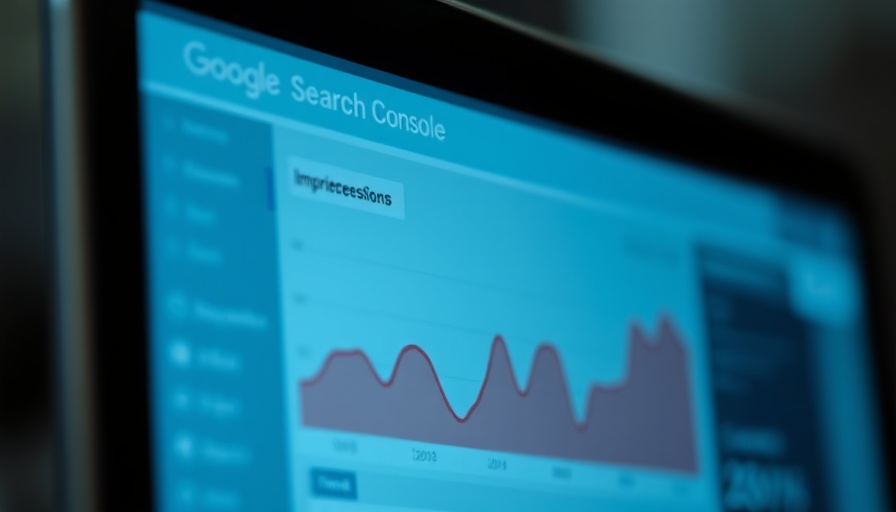 Google Search Console analytics graph close-up view.
