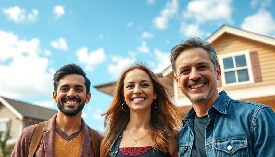 Three people discussing rising interest rates in real estate.