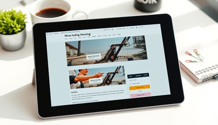 Blog hosting display on tablet - best blogging platforms for small businesses.
