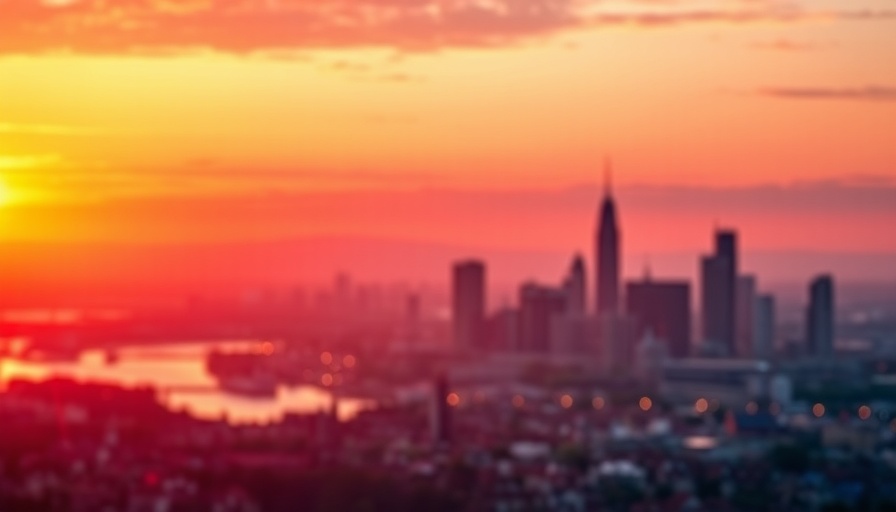 Abstract Hamburg cityscape for top social media marketing agencies.