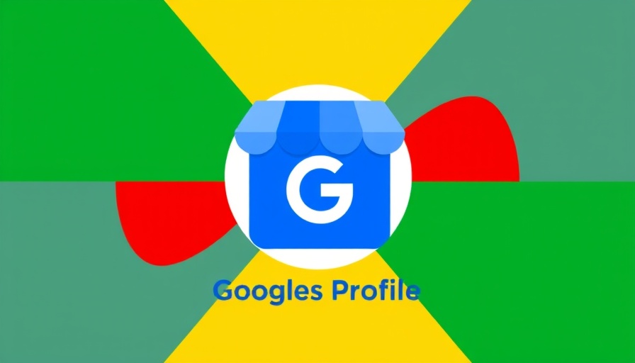 Google Business Profile icon illustration with colorful background.