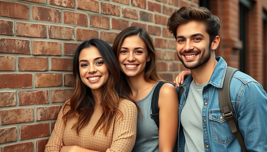 Casual young adults smiling, conveying enjoyment for learning math.
