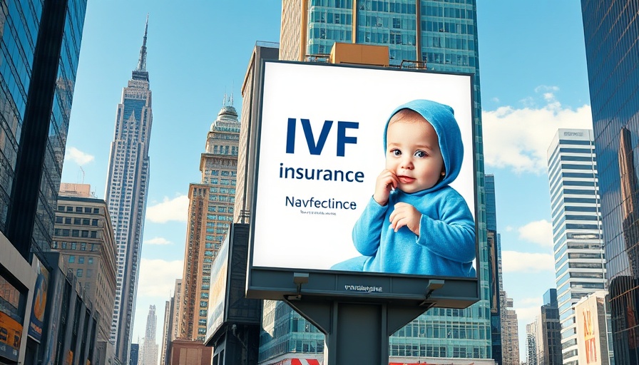 IVF insurance Future Family billboard promoting baby insurance.