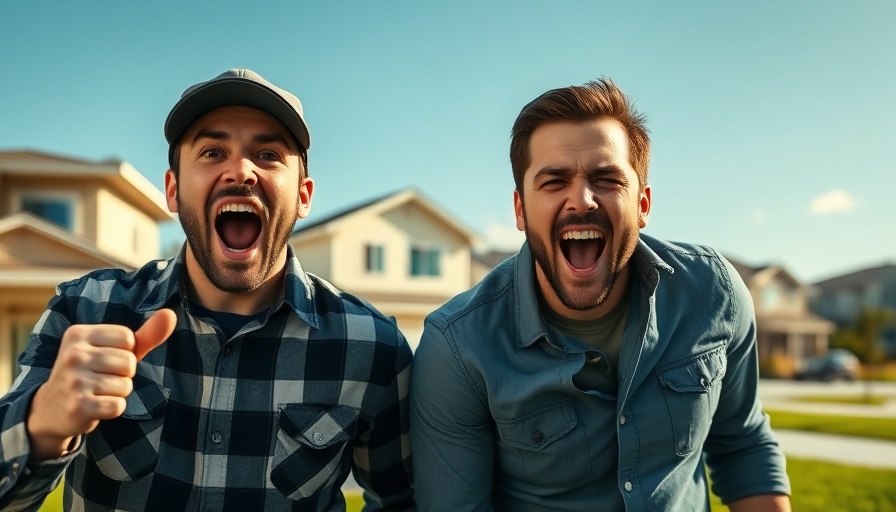 Excited men discussing BRRRR method real estate investing.